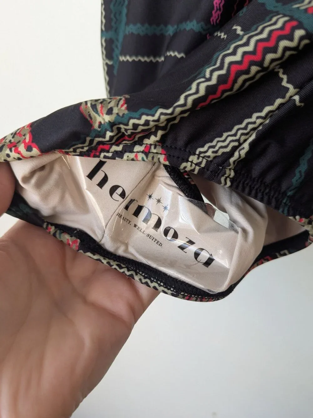 Hermoza Plaid Scrunch Top Bathing Suit Swim Swimsuit Girls Size 10 NWOT